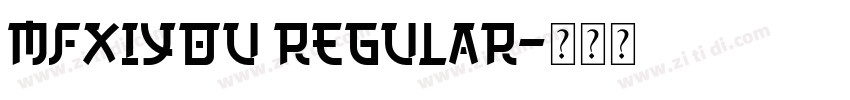 MFXiYou Regular字体转换